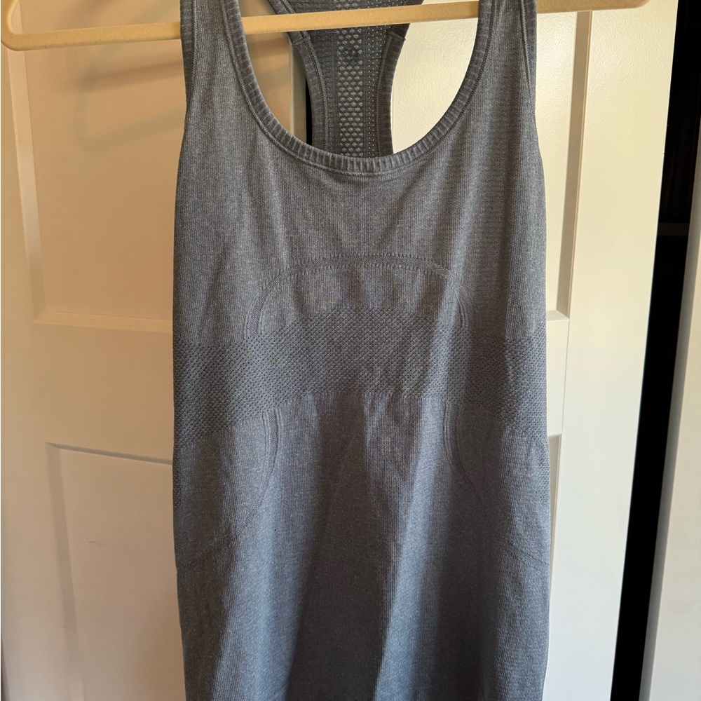 Lululemon Gray/Blue Women's Racerback Tank top Size 6